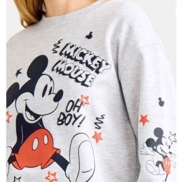Disney Mickey Mouse Sweatshirt Gray Medium NWOT - Picture 9 of 9